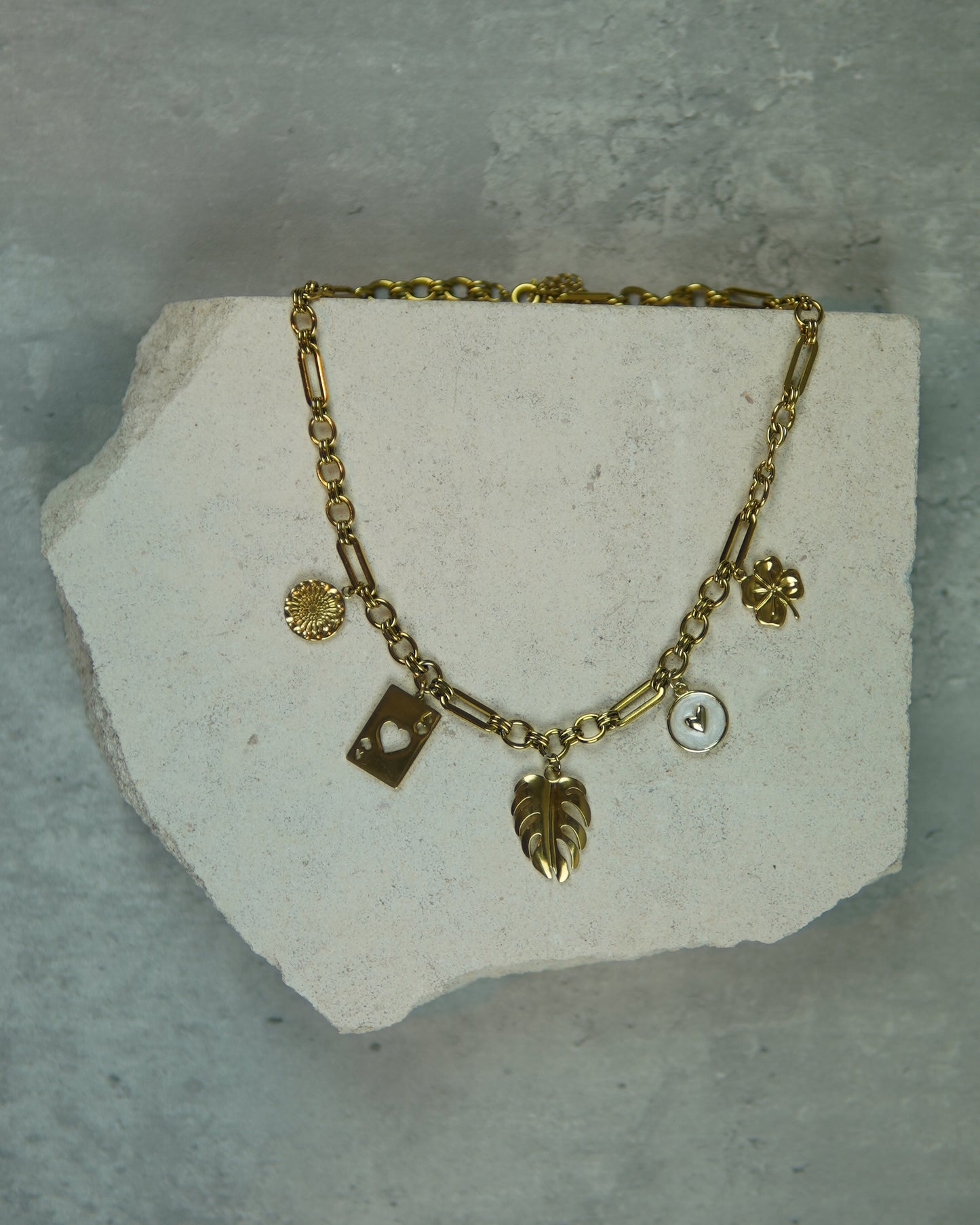 Luck Charm Necklace-Gold