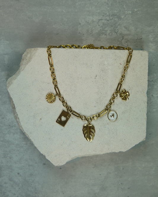 Luck Charm Necklace-Gold