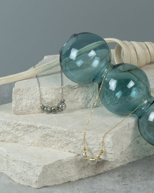 Triple Glass Necklace